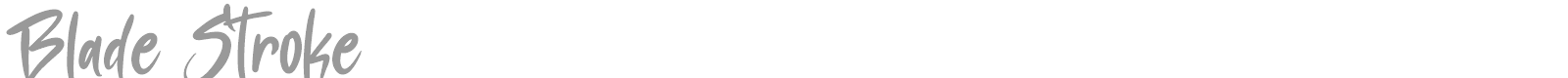 Blade Stroke font preview